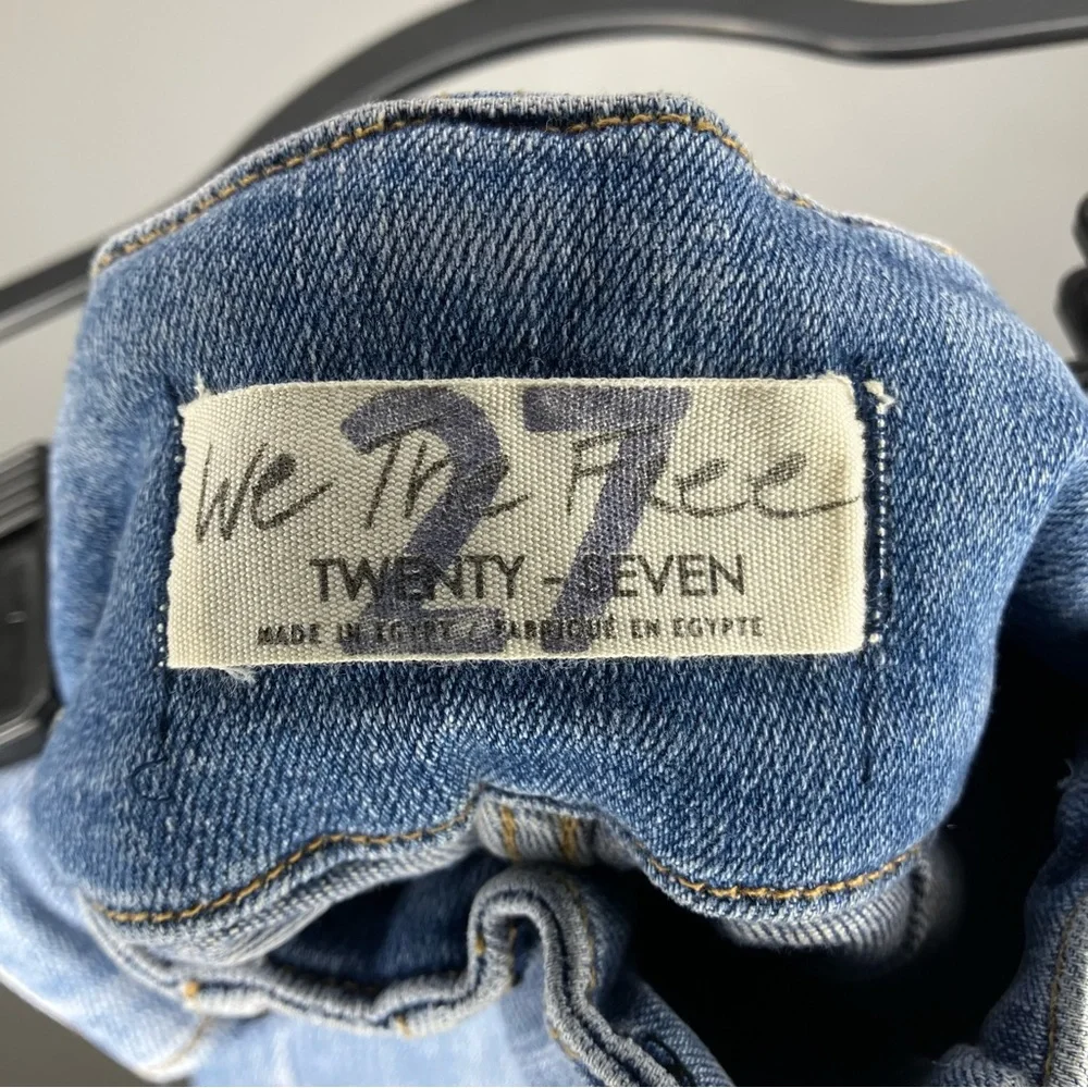 NWT FREE PEOPLE We the Free Jayde Flare Jeans Light Wash 27 - Picture 4 of 5